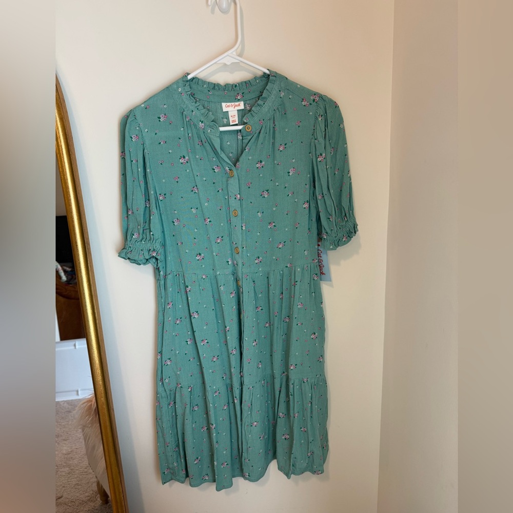 Cat and jack Floral Button-Down Dress
